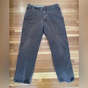 Vintage Men’s J. Crew Brown Flannel Lined Chinos